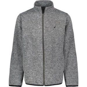 Nautica Big Boys Sweater Fleece Jacket – Heather Gray